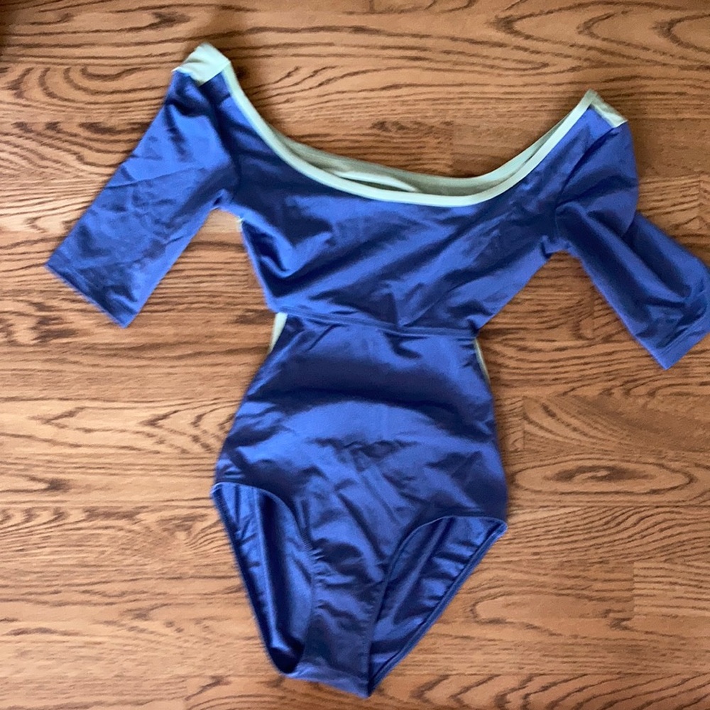 Blue and Green Mariia Leotard